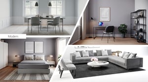 Modern - Virtual Staging and Floor Plan