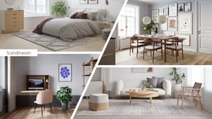 Scandinavian - Virtual Staging and Floor Plan